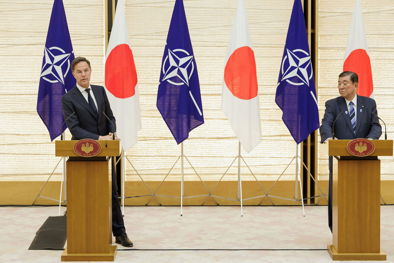 Joint press statements by the NATO Secretary General Mark Rutte with Shigeru Ishiba, Prime Minister of Japan
