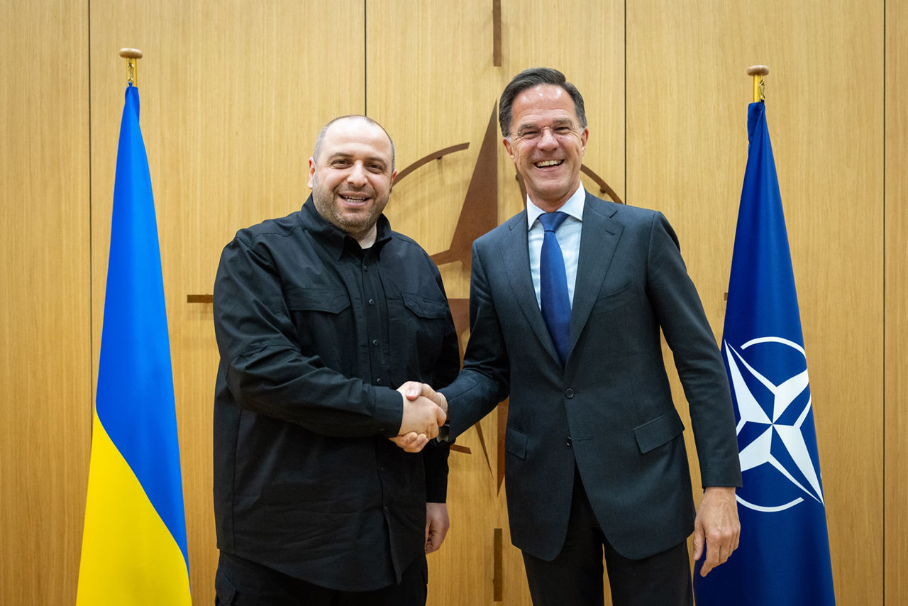 NATO Secretary General Mark Rutte meets with Rustem Umerov (Minister of Defence, Ukraine)