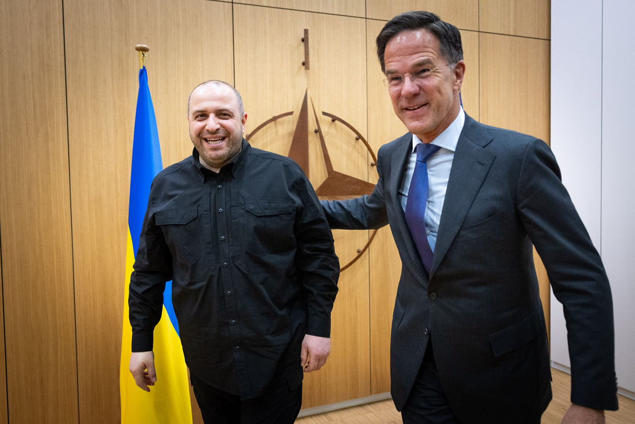 NATO Secretary General Mark Rutte meets with Rustem Umerov (Minister of Defence, Ukraine)
