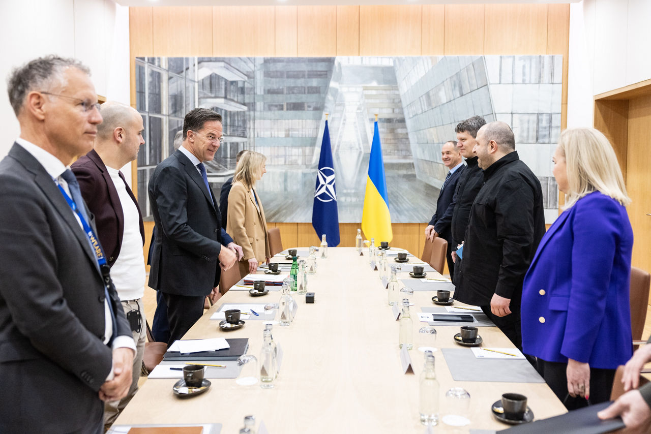 NATO Secretary General Mark Rutte meets with Rustem Umerov (Minister of Defence, Ukraine)
