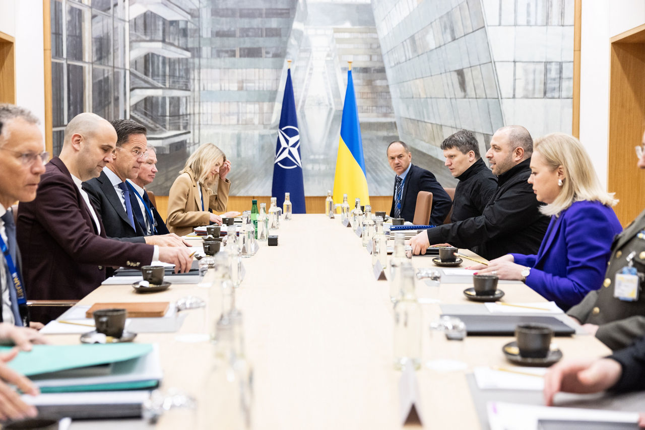 NATO Secretary General Mark Rutte meets with Rustem Umerov (Minister of Defence, Ukraine)