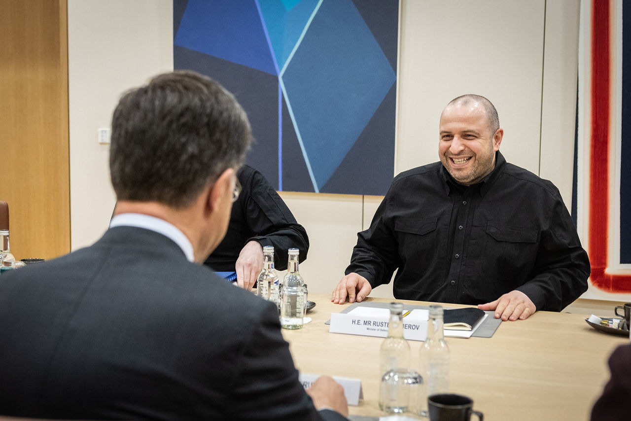 NATO Secretary General Mark Rutte meets with Rustem Umerov (Minister of Defence, Ukraine)