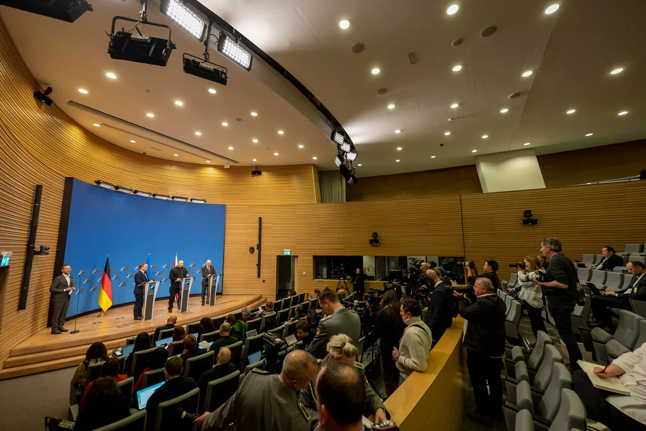 Joint press conference with John Healey (Secretary of Defence, United Kingdom), Rustem Umerov (Minister of Defence, Ukraine) and Boris Pistorius (Minister of Defence, Germany)
