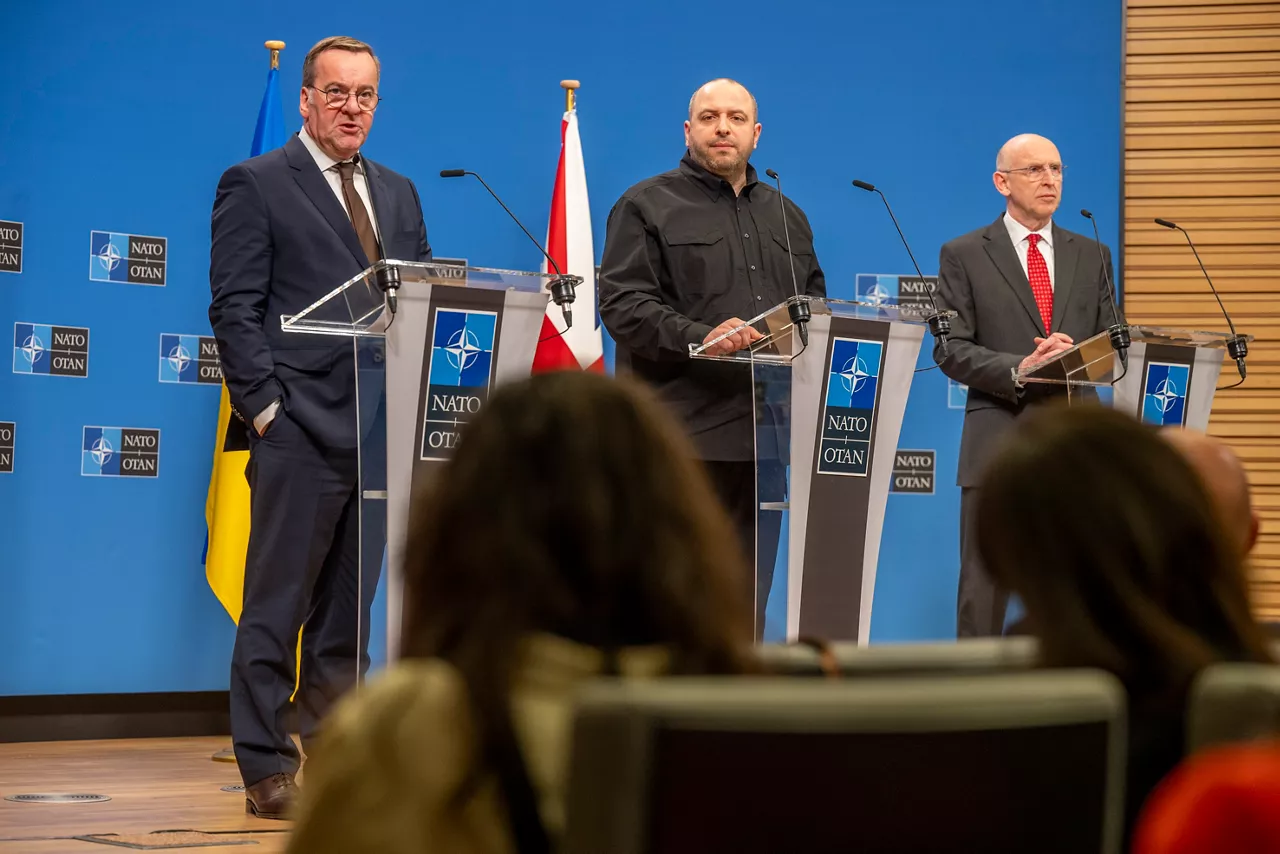 Joint press conference with John Healey (Secretary of Defence, United Kingdom), Rustem Umerov (Minister of Defence, Ukraine) and Boris Pistorius (Minister of Defence, Germany)