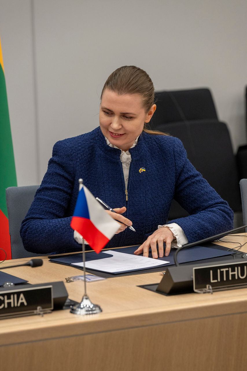 Signing Ceremony of the Letter of Intent for a Capability Coalition for Electro-magnetic Warfare with Latvia, Norway, United Kingdom, Ukraine, Germany, France, Poland, Denmark, Czechia, and Lithuania