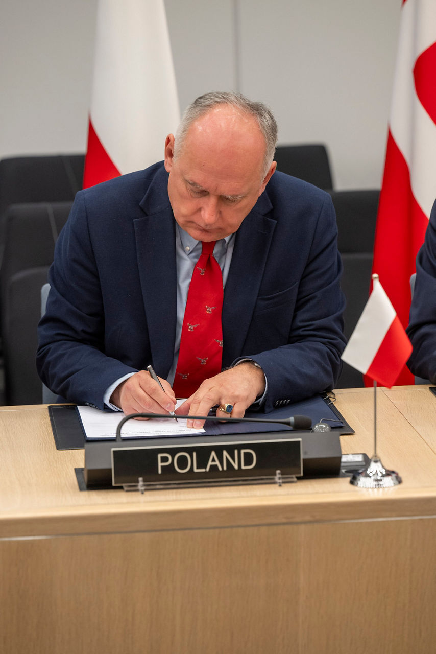 Signing Ceremony of the Letter of Intent for a Capability Coalition for Electro-magnetic Warfare with Latvia, Norway, United Kingdom, Ukraine, Germany, France, Poland, Denmark, Czechia, and Lithuania