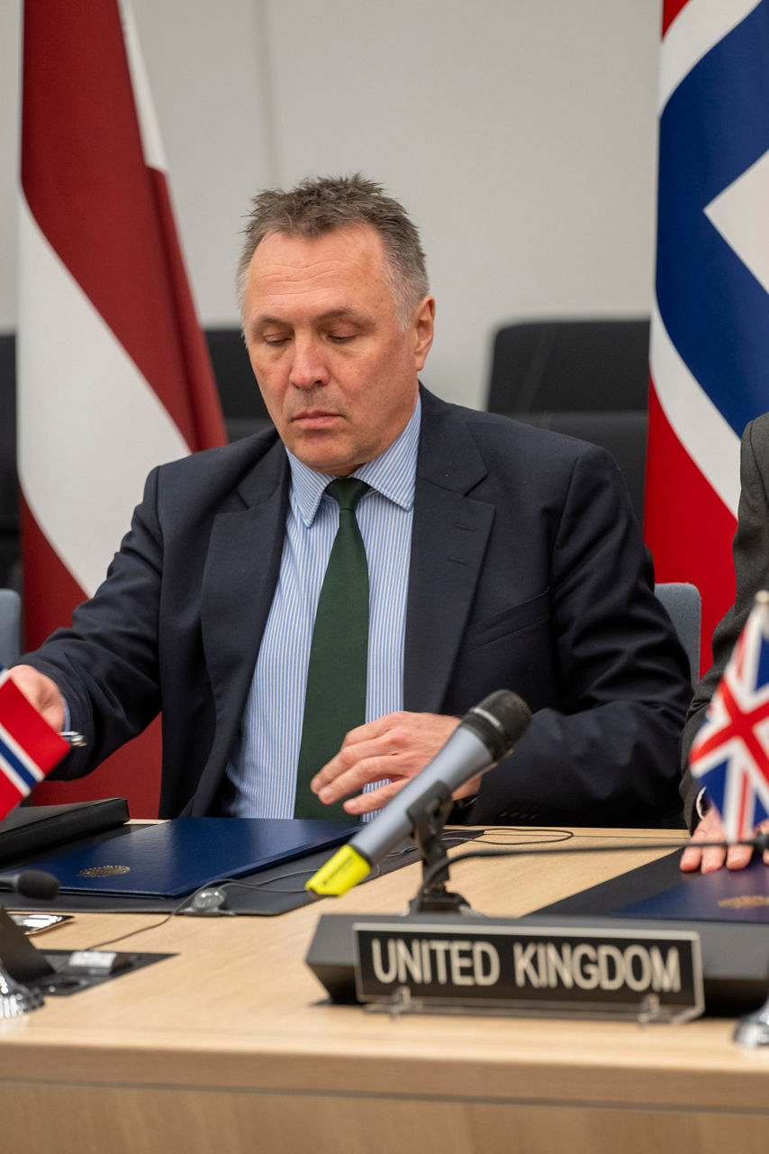 Signing Ceremony of the Letter of Intent for a Capability Coalition for Electro-magnetic Warfare with Latvia, Norway, United Kingdom, Ukraine, Germany, France, Poland, Denmark, Czechia, and Lithuania