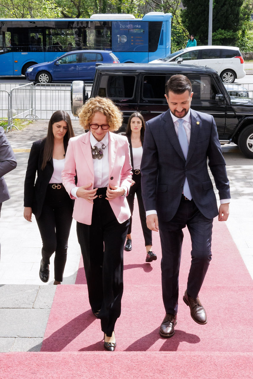 NATO Deputy Secretary General Radmila Shekerinska meets with the President of Montenegro, Jakov Milatović