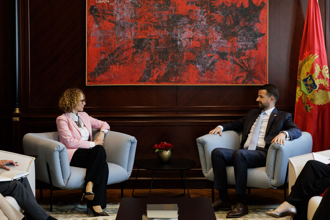 NATO Deputy Secretary General Radmila Shekerinska meets with the President of Montenegro, Jakov Milatović