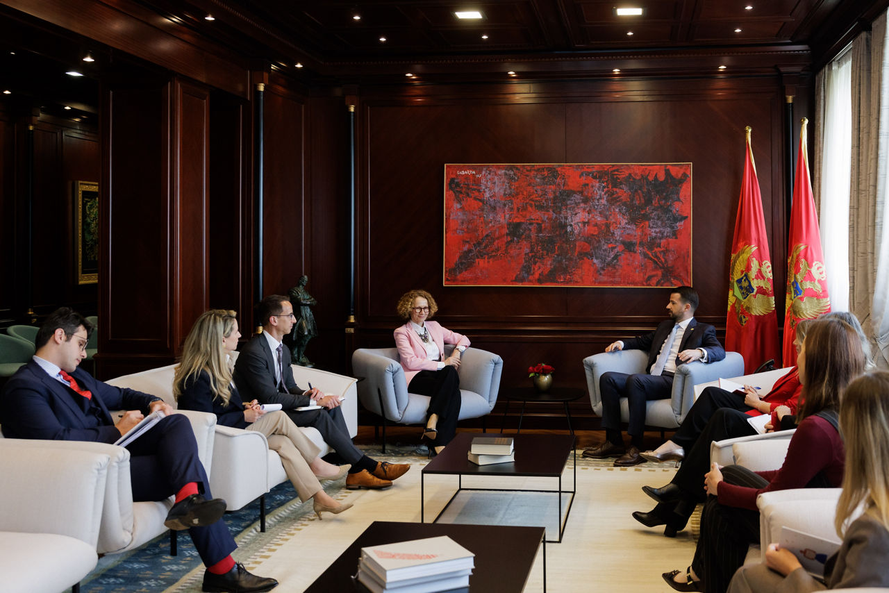 NATO Deputy Secretary General Radmila Shekerinska meets with the President of Montenegro, Jakov Milatović