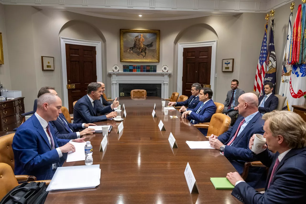 NATO Secretary General Mark Rutte meets with US Secretary of Defense, Pete Hegseth and US Secretary of State, Marco Rubio