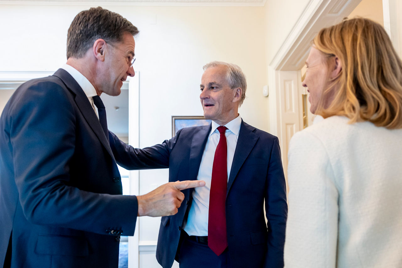 NATO Secretary General Mark Rutte meets with Jonas Gahr Støre, Prime Minister of Norway