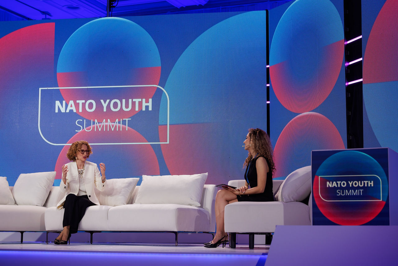 NATO Deputy Secretary General Radmila Shekerinska attends the 2025 NATO Youth Summit