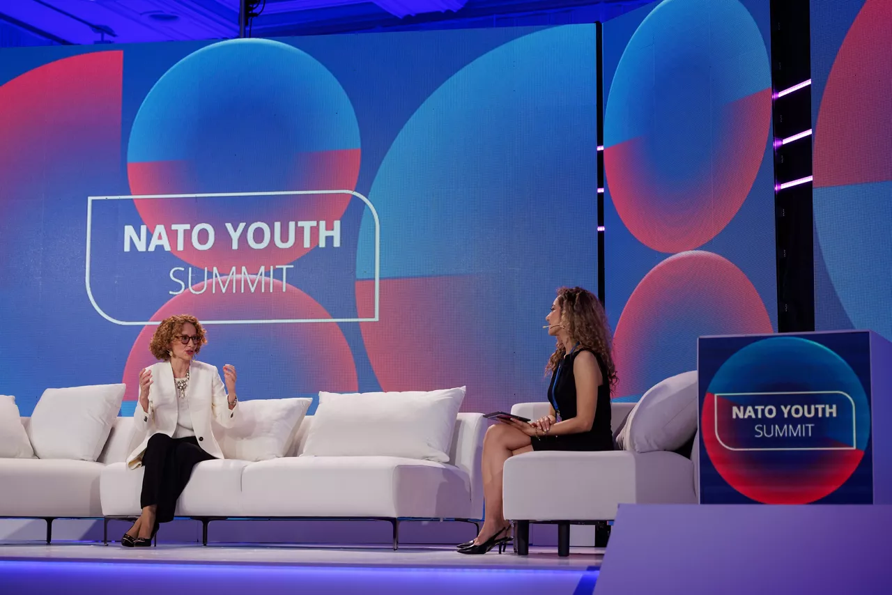 NATO Deputy Secretary General Radmila Shekerinska attends the 2025 NATO Youth Summit