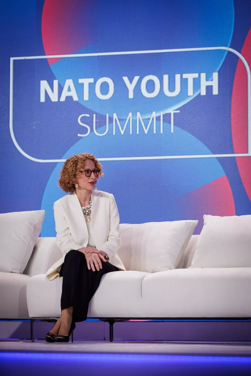 NATO Deputy Secretary General Radmila Shekerinska attends the 2025 NATO Youth Summit