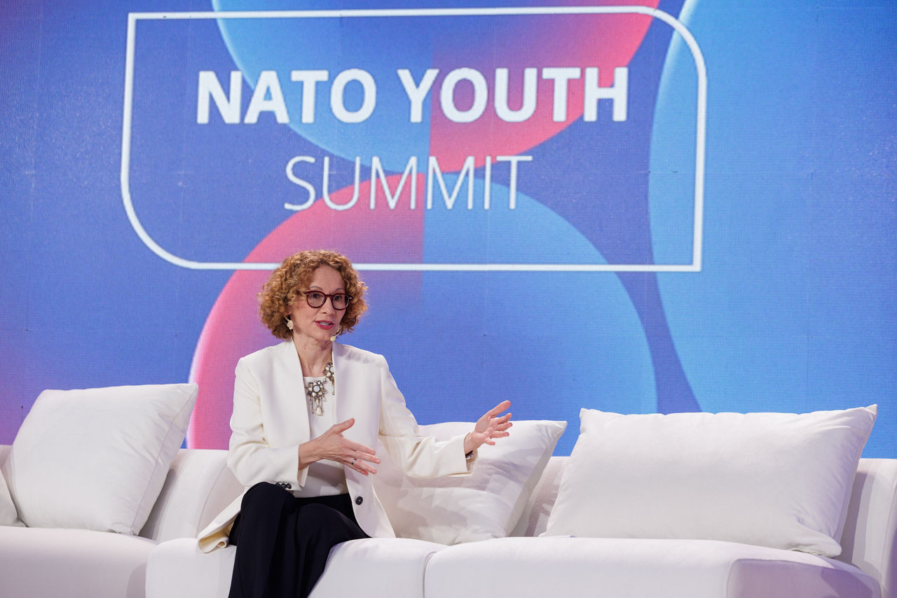 NATO Deputy Secretary General Radmila Shekerinska attends the 2025 NATO Youth Summit