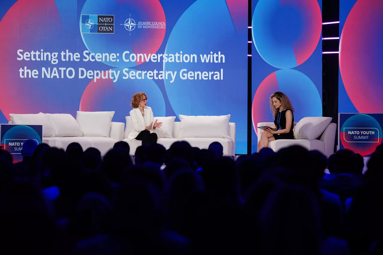 NATO Deputy Secretary General Radmila Shekerinska attends the 2025 NATO Youth Summit
