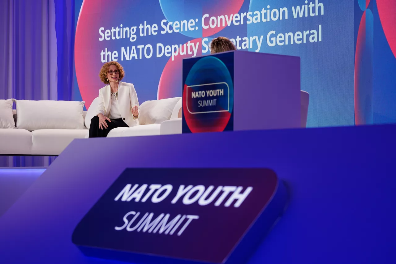 NATO Deputy Secretary General Radmila Shekerinska attends the 2025 NATO Youth Summit