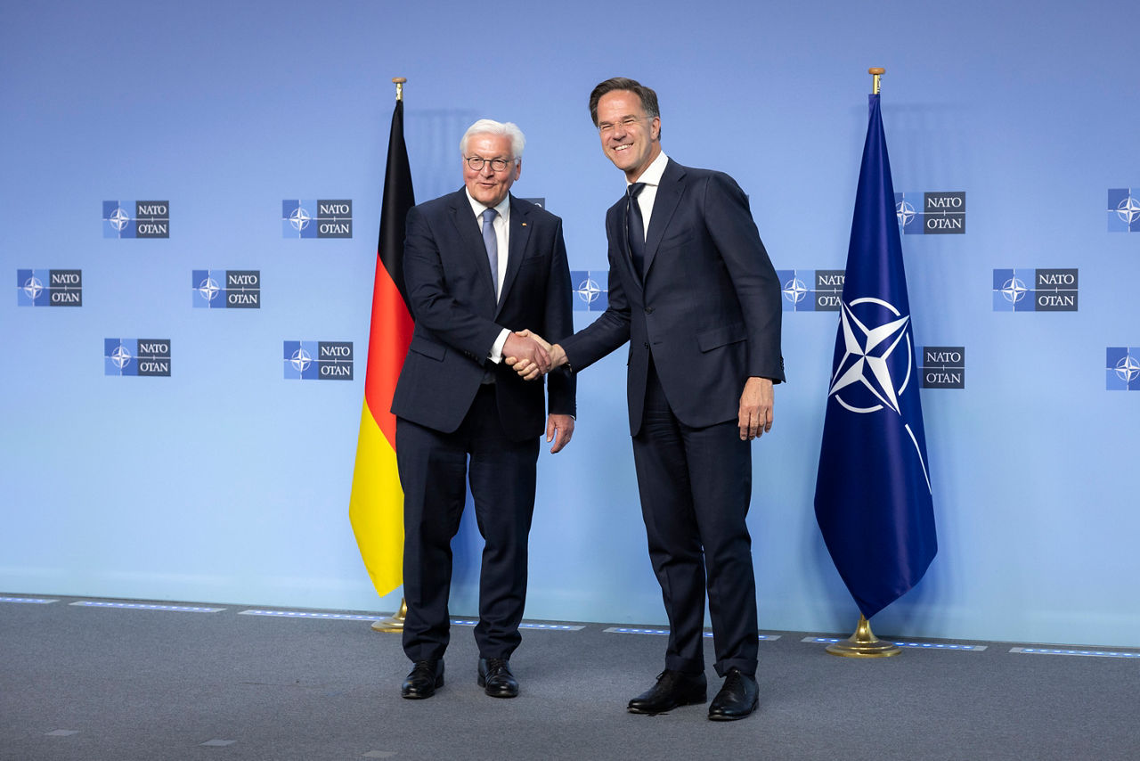 Ceremony to mark the 70th anniversary of Germany joining NATO