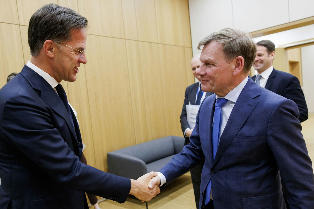 NATO Secretary General Mark Rutte meets with Johann Wadephul, Minister for Foreign Affairs of Germany