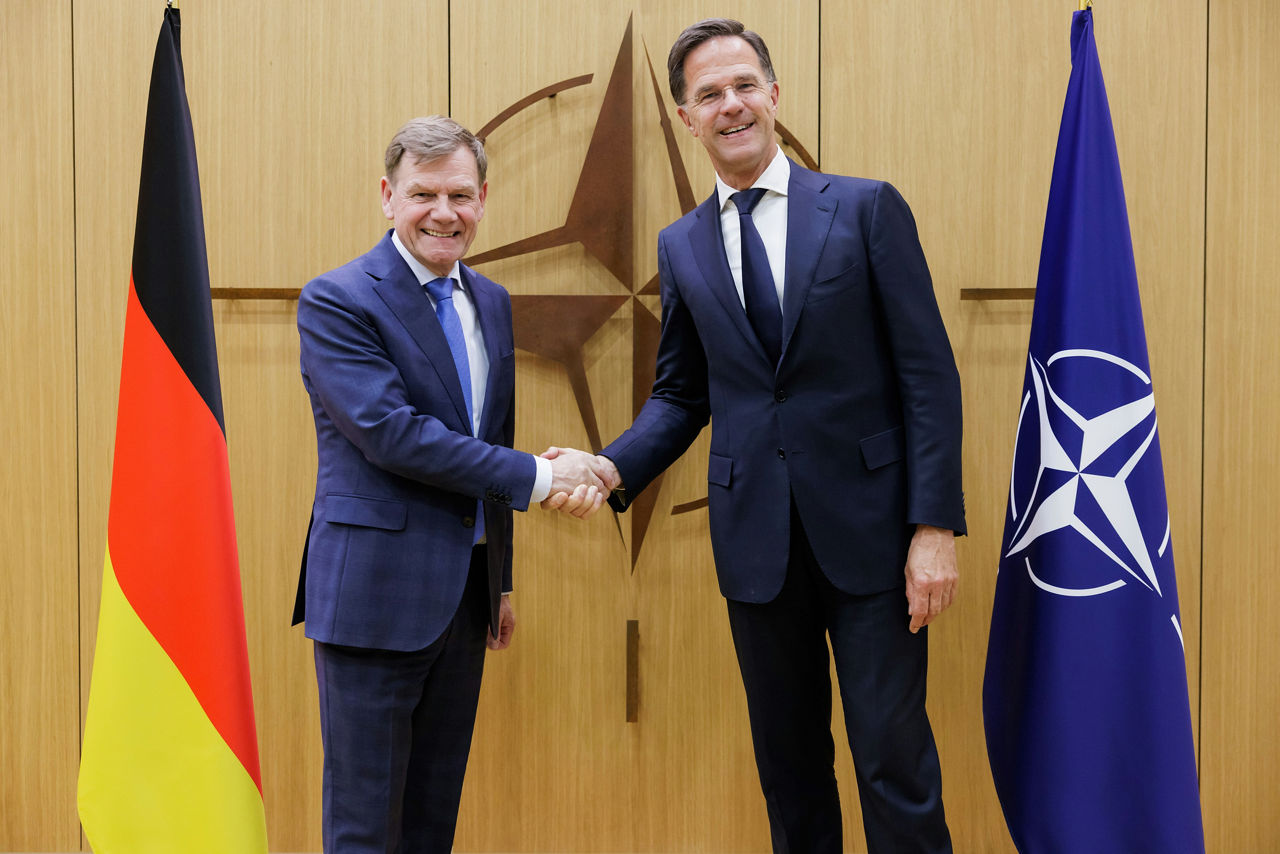 NATO Secretary General Mark Rutte meets with Johann Wadephul, Minister for Foreign Affairs of Germany