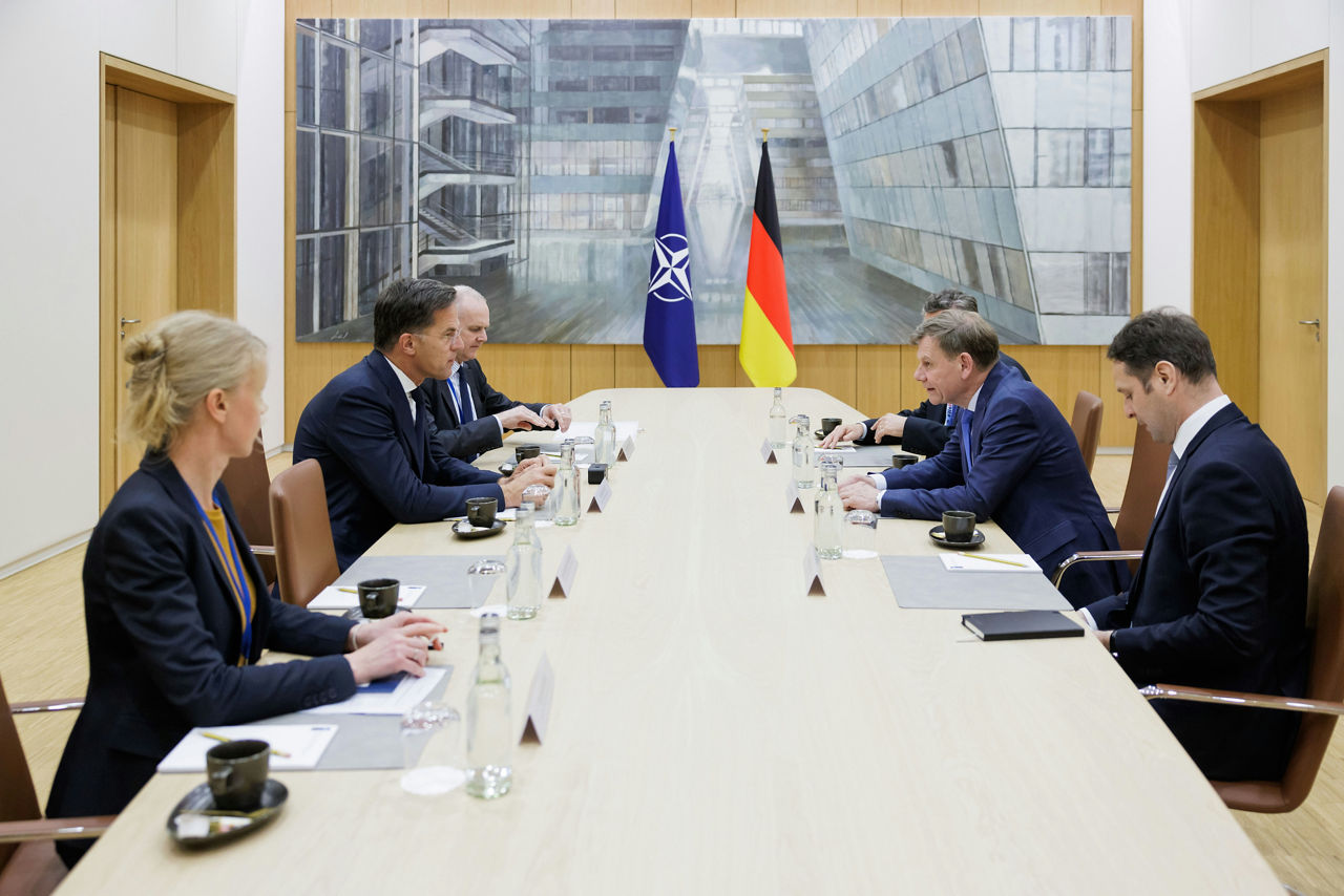 NATO Secretary General Mark Rutte meets with Johann Wadephul, Minister for Foreign Affairs of Germany