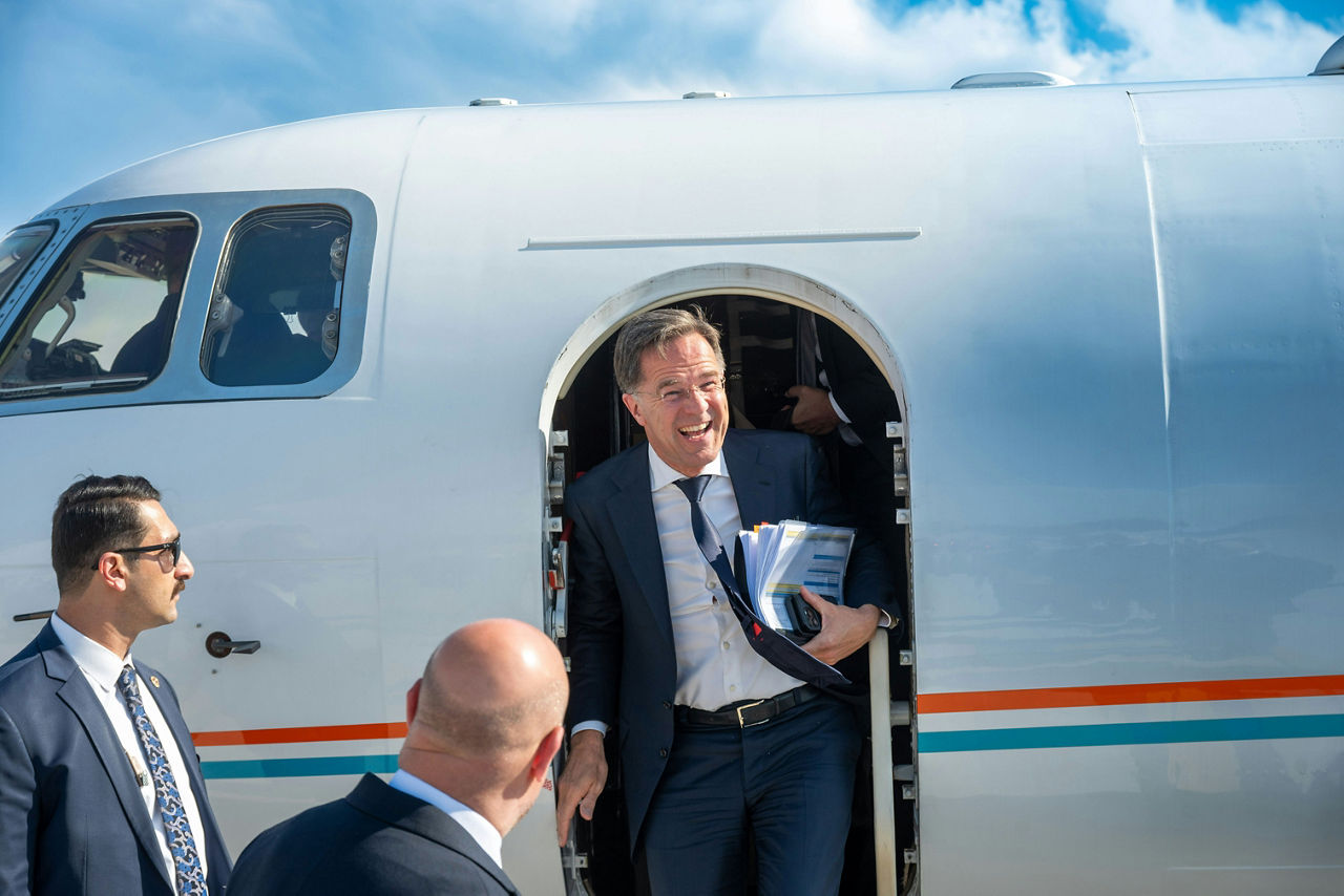 NATO Secretary General Mark Rutte arrives in Antalya, Türkiye