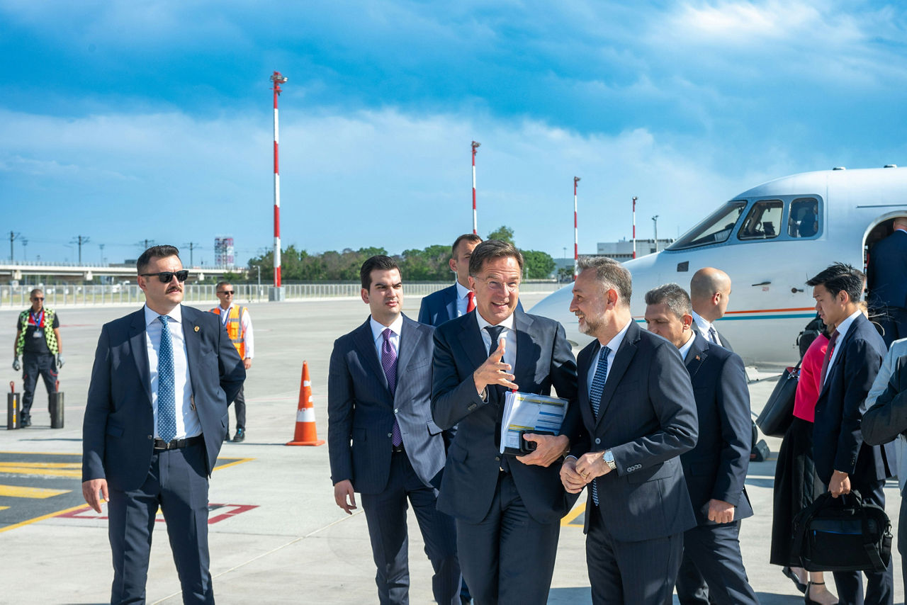 NATO Secretary General Mark Rutte arrives in Antalya, Türkiye