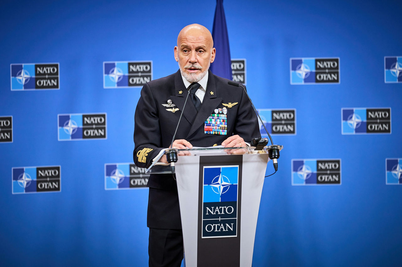 Press conference with Admiral Giuseppe Cavo Dragone, Chair of the NATO Military Committee