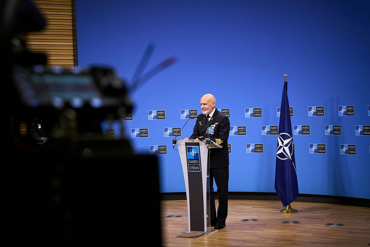 Press conference with Admiral Giuseppe Cavo Dragone, Chair of the NATO Military Committee