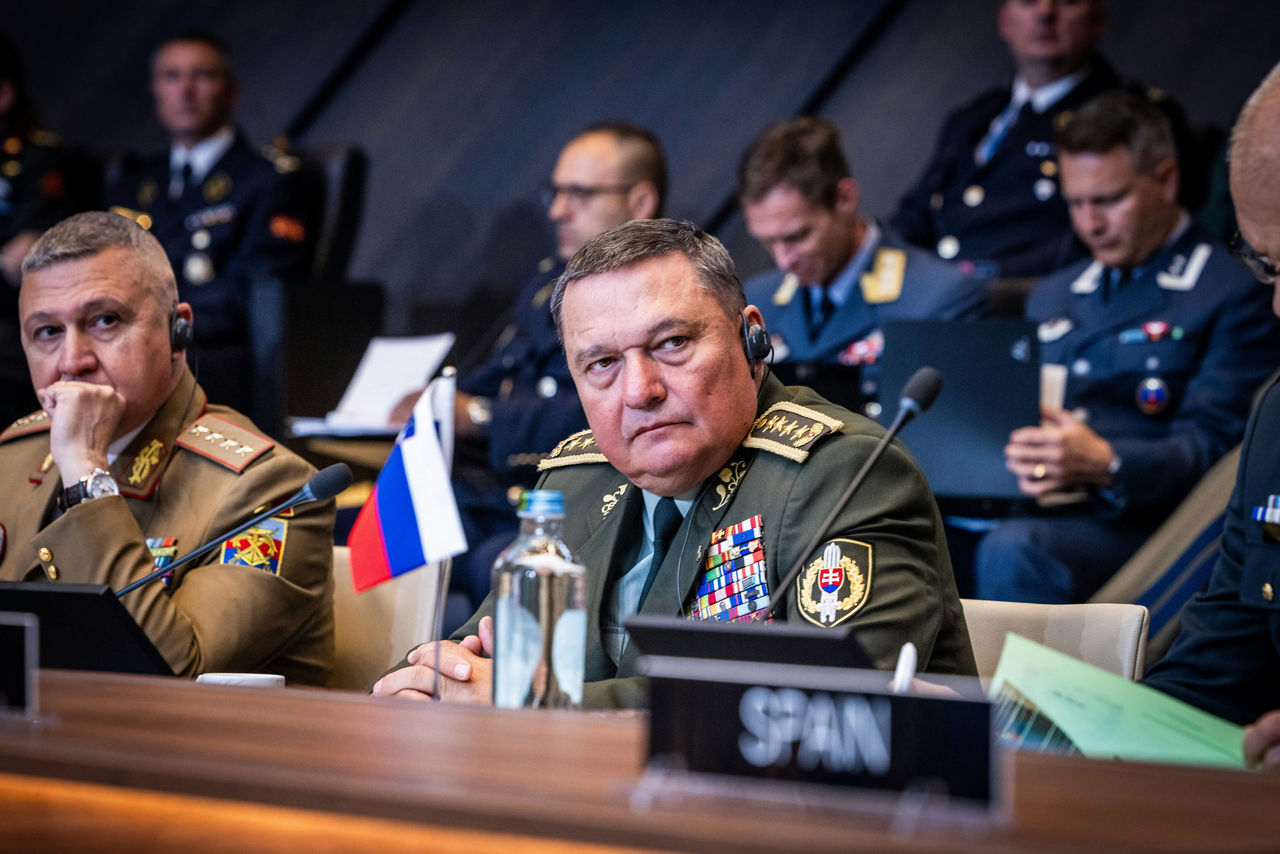 The NATO Chief of Defence of Slovakia, General Daniel Zmeko