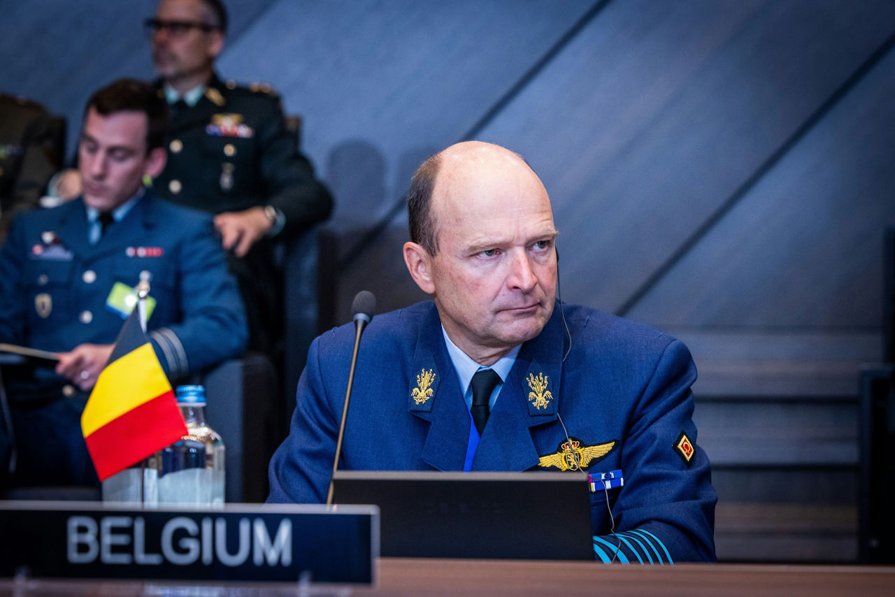 The NATO Chief of Defence of Belgium, General Frederik Vansina