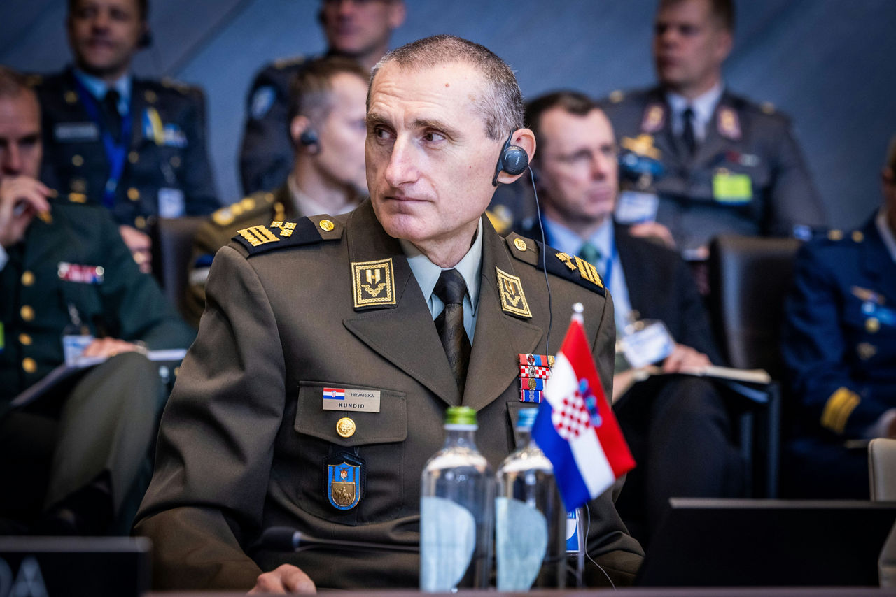 The NATO Chief of Defence of Croatia, Lieutenant General Tihomir Kundid