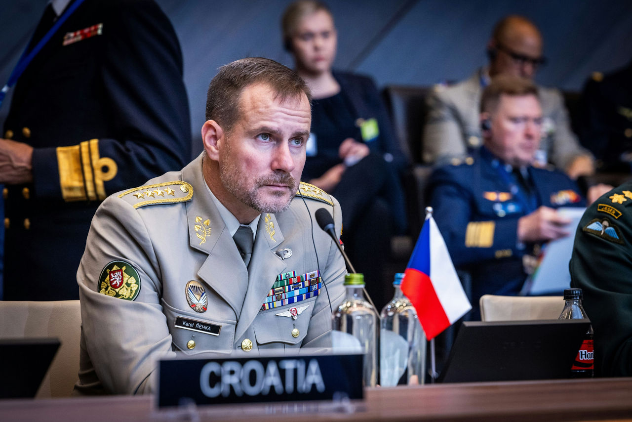 The NATO Chief of Defence of Czechia, Lieutenant General Karel Řehka