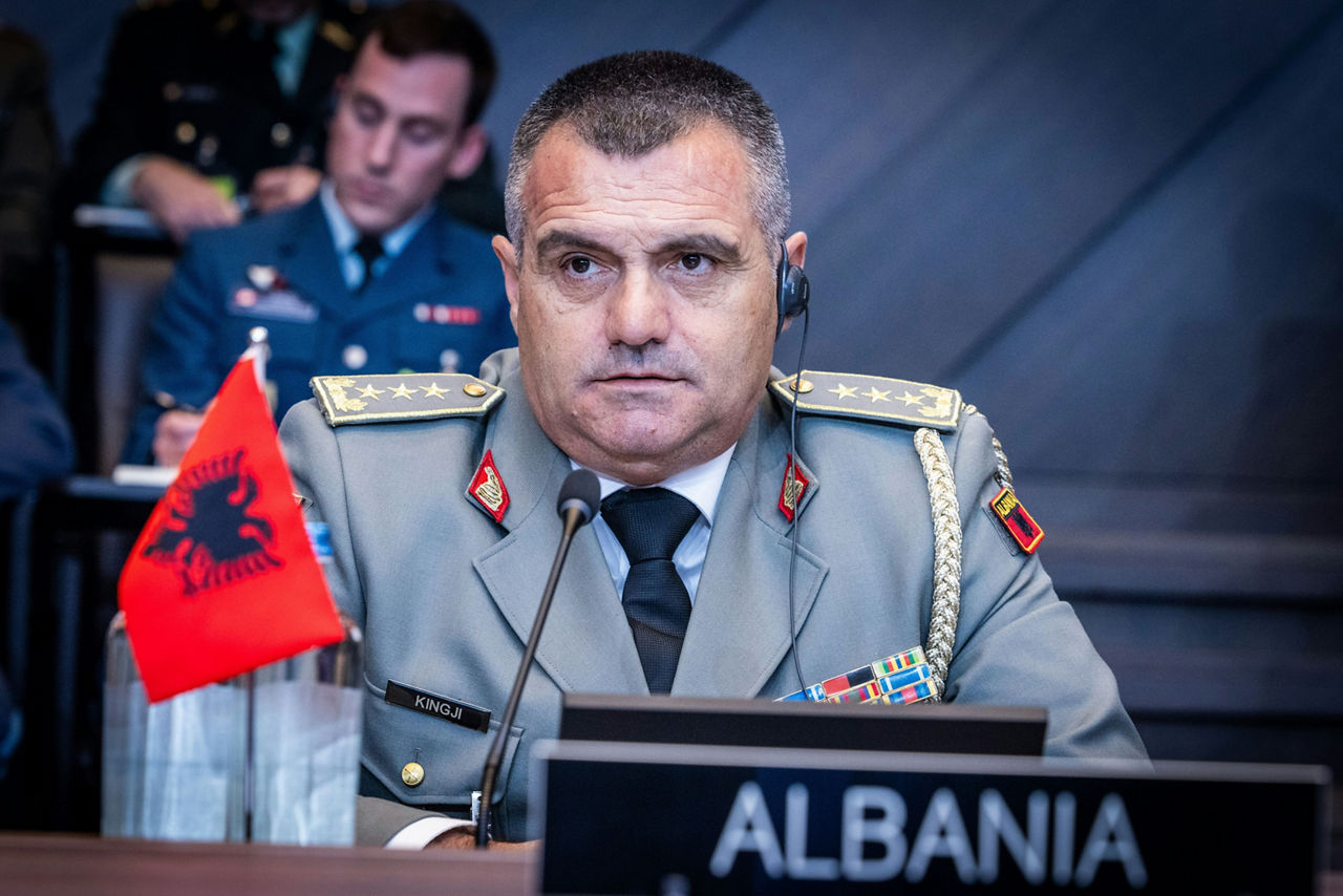 The NATO Chief of Defence of Albania, Lieutenant General Arben Kingji