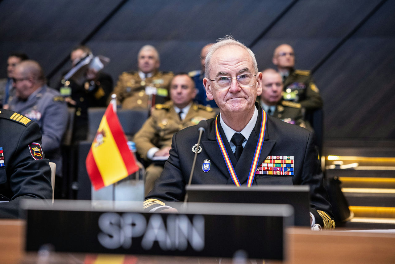 The NATO Chief of Defence of Spain, Admiral Teodoro López Calderón