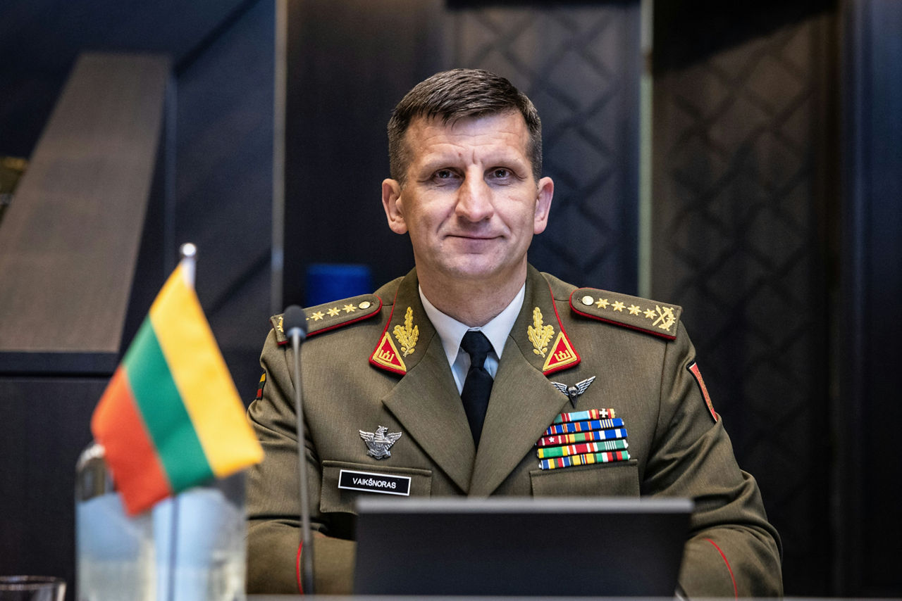 The NATO Chief of Defence of Lithuania, General Raimundas Vaikšnoras