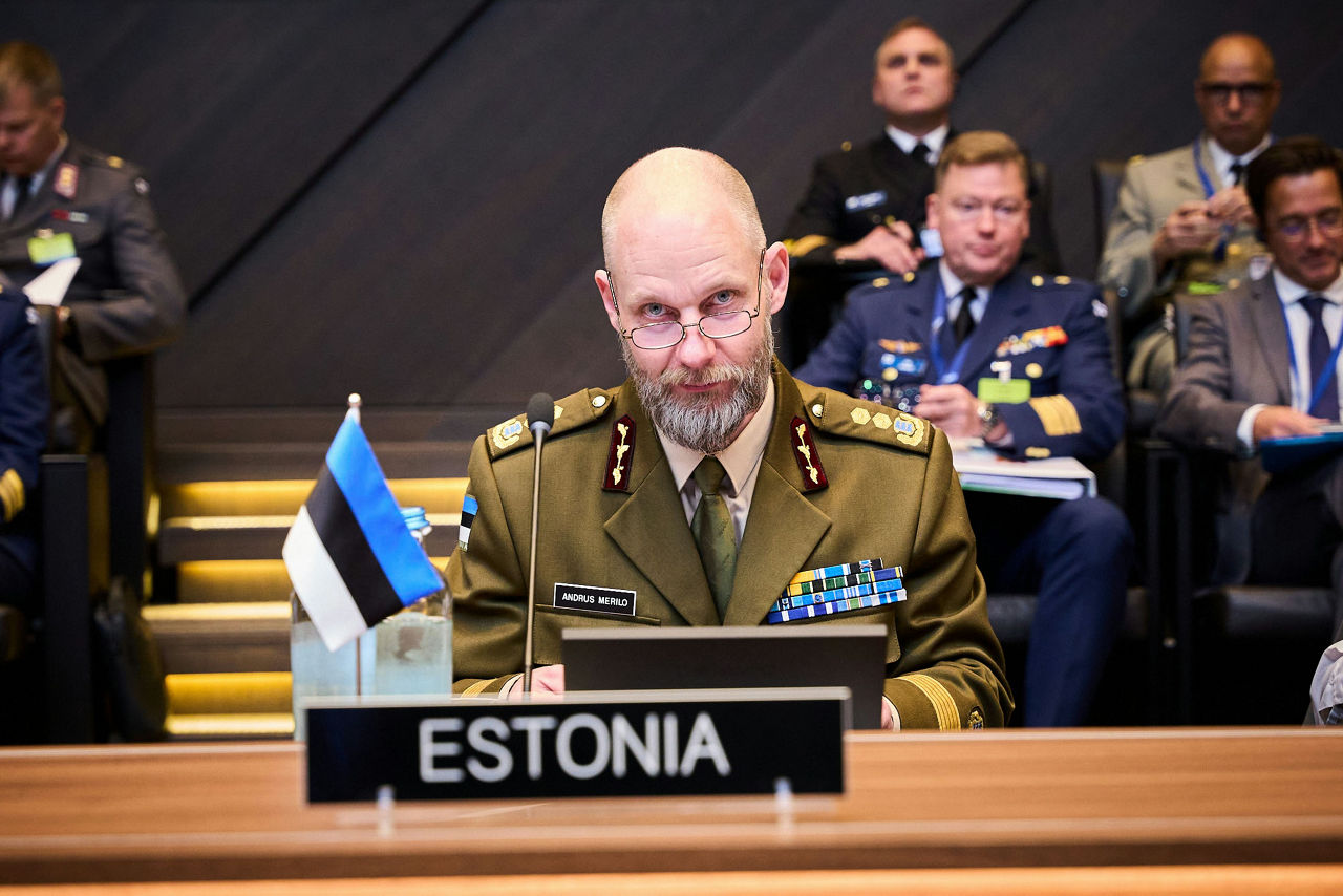 The NATO Chief of Defence of Estonia, Major General Andrus Merilo