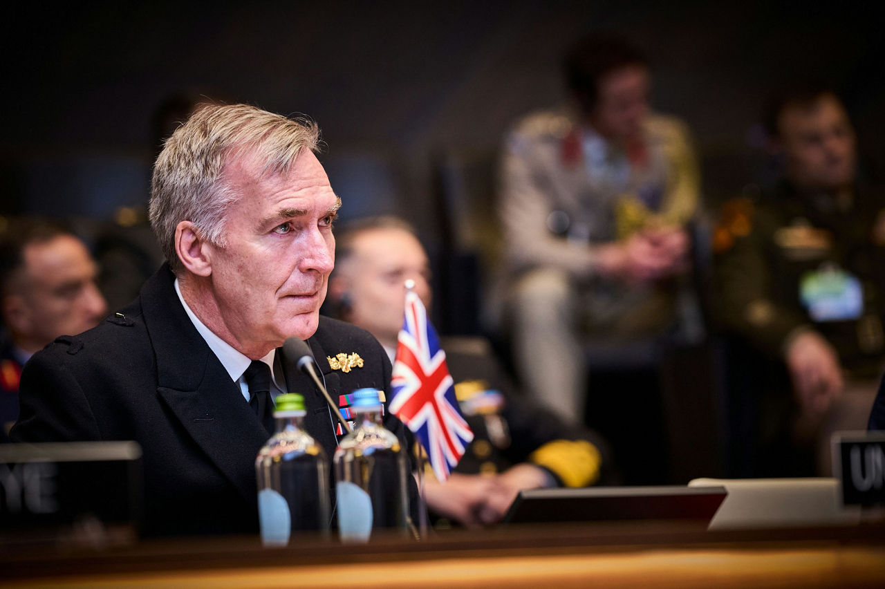 The NATO Chief of Defence of the United Kingdom, Admiral Sir Tony Radakin