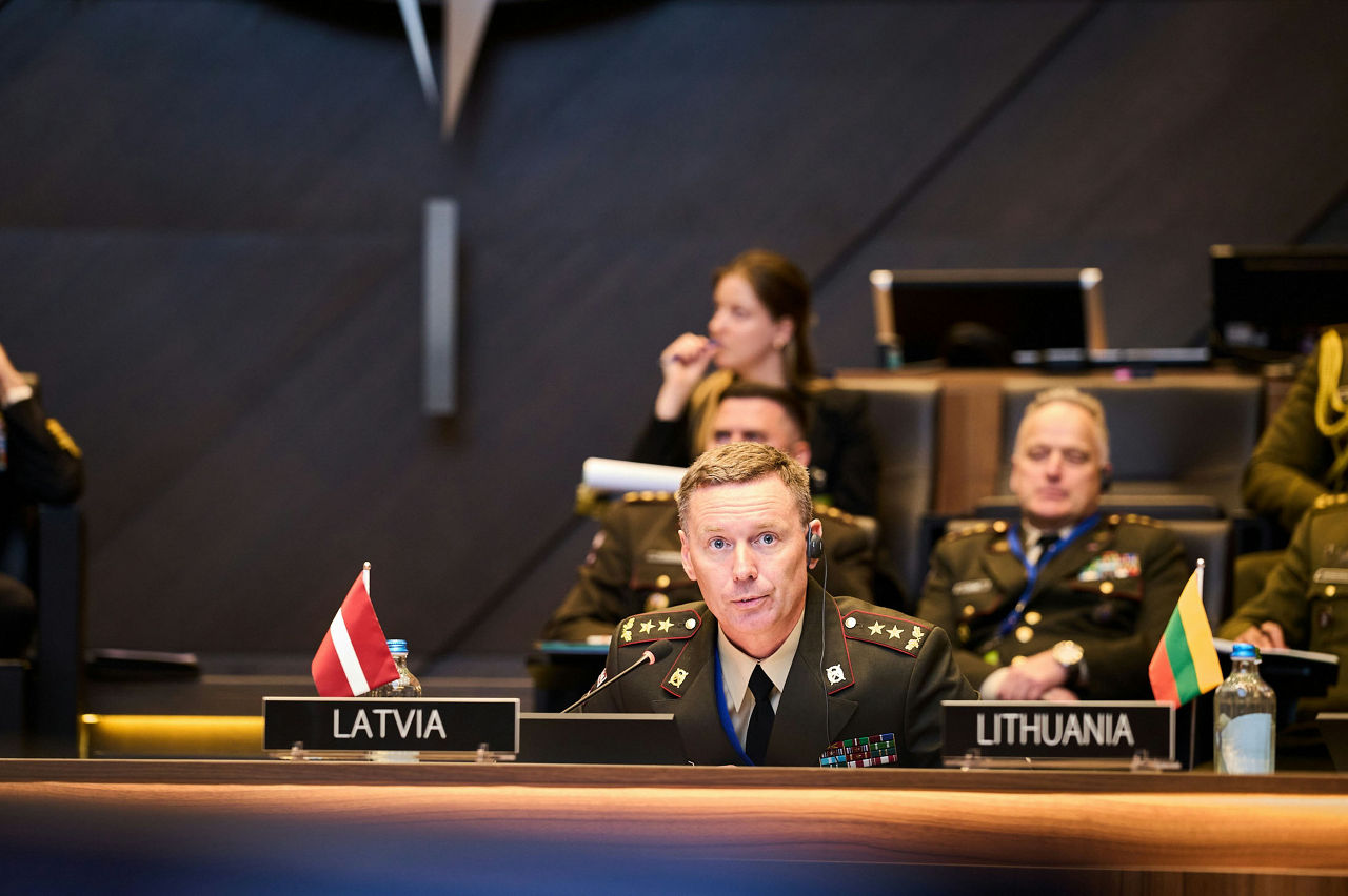 The NATO Chief of Defence of Latvia, Major General Kaspars Pudāns