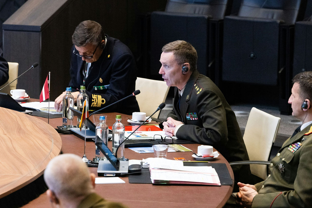 The NATO Chief of Defence of Latvia, Major General Kaspars Pudāns