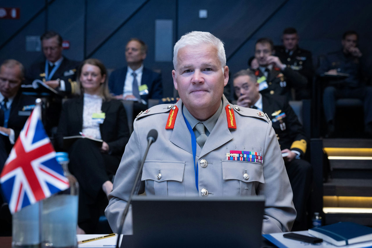 The NATO Military Representative of the United Kingdom, Lieutenant General Sir Ian Cave
