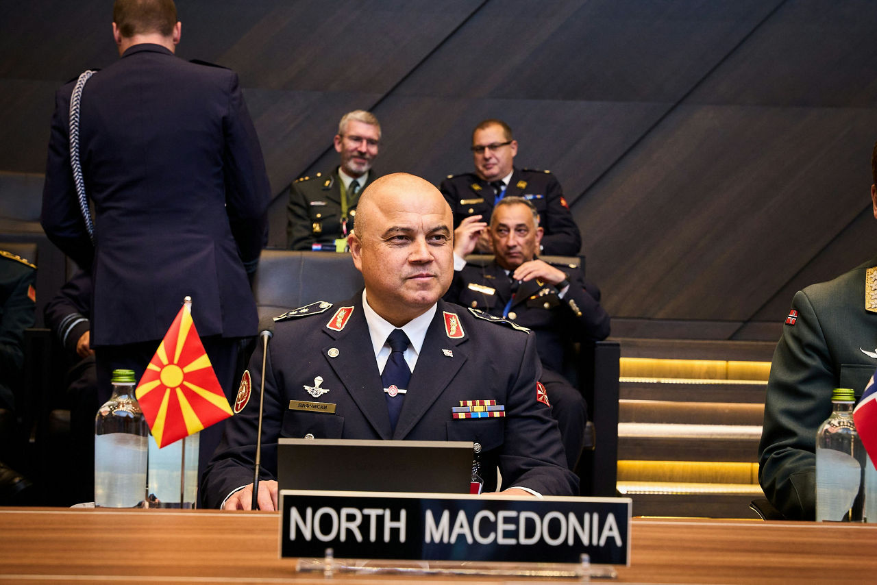 The NATO Chief of Defence of North Macedonia, Major General Sashko Lafchiski