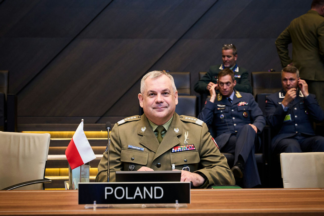 The NATO Chief of Defence of Poland, General Wiesław Kukuła