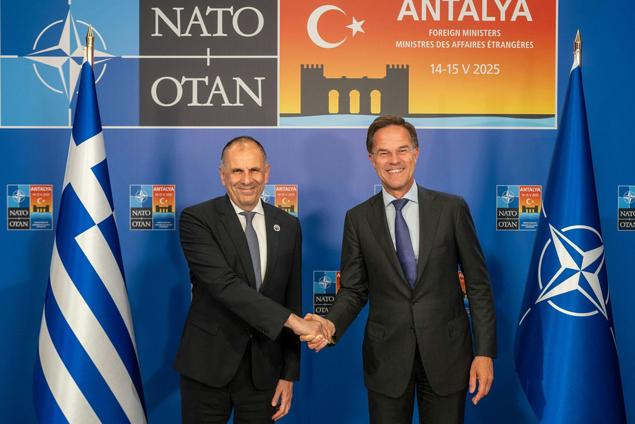NATO Secretary General Mark Rutte meets with the Minister of Foreign Affairs of Greece, Giorgos Gerapetritis