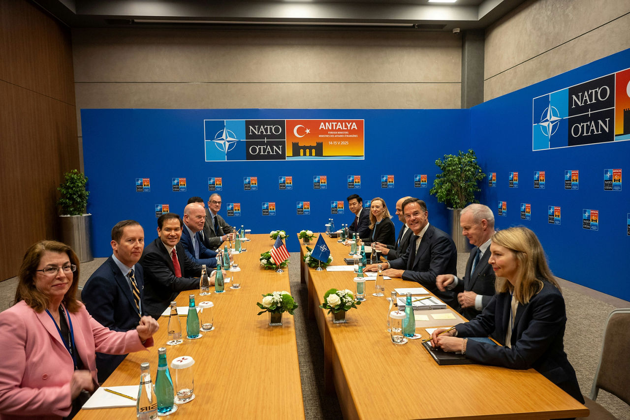 Bilateral meeting between NATO Secretary General Mark Rutte and Marco Rubio, US Secretary of State