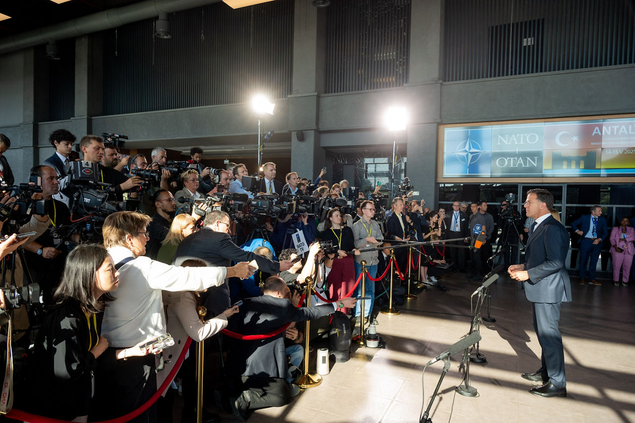 Doorstep statement by NATO Secretary General Mark Rutte ahead of the informal meeting of NATO Ministers of Foreign Affairs