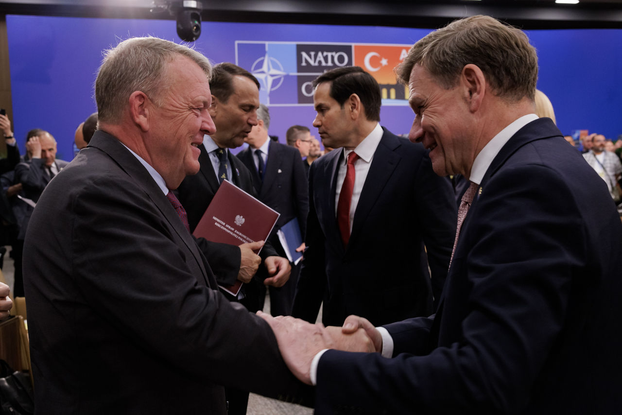 Lars Løkke Rasmussen (Minister of Foreign Affairs, Denmark) and Johann Wadephul (Minister of Foreign Affairs, Germany)