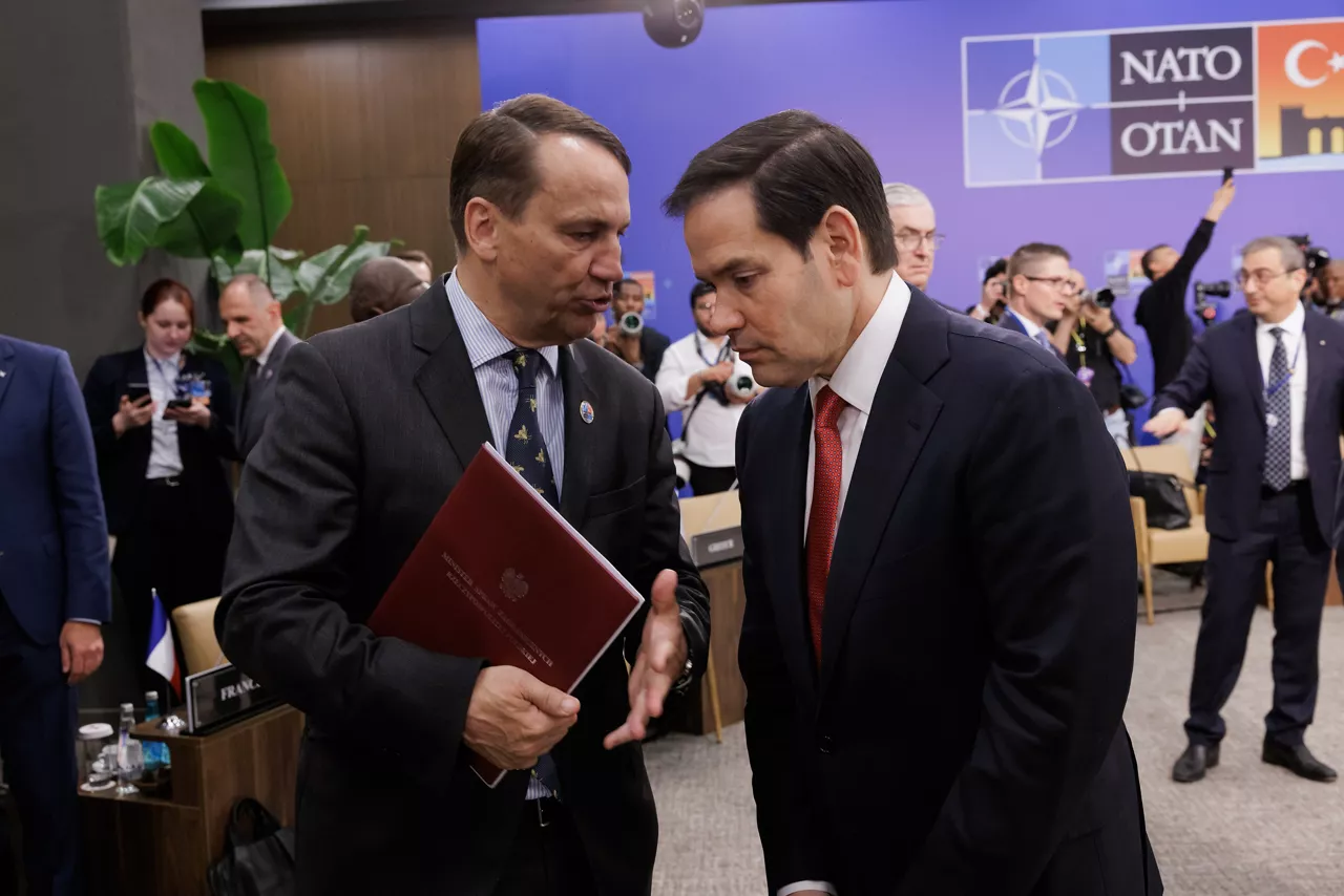 Radosław Sikorski (Minister of Foreign Affairs, Poland) and Marco Rubio (US Secretary of State)