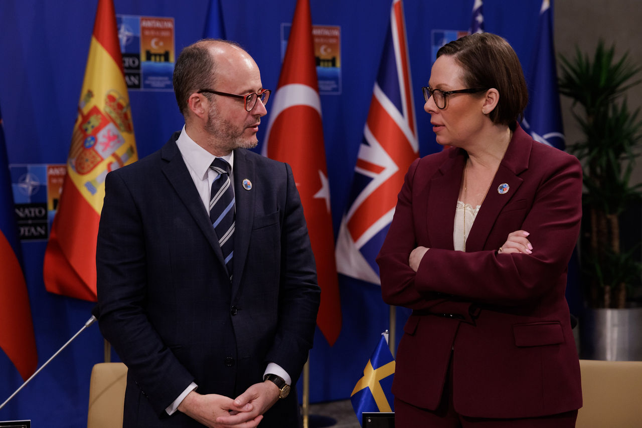 Diego Martínez Belío (State Secretary for Foreign and Global Affairs, Spain) and Maria Malmer Stenergard (Minister of Foreign Affairs, Sweden)